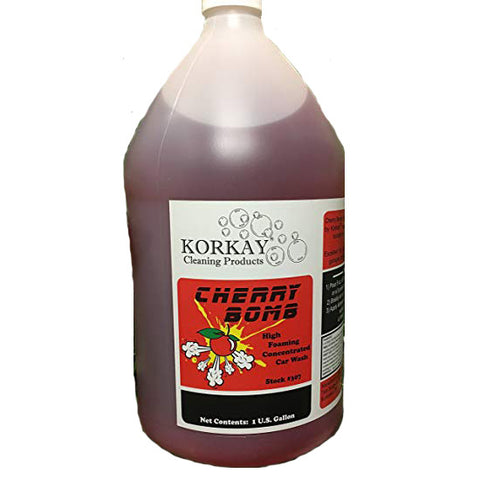 Korkay® Cherry Bomb Car Wash Concentrate - 1 Gallon Bottle