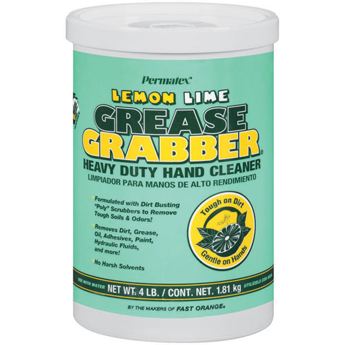 Permatex® Grease Grabber® Heavy Duty Hand Cleaner - Lemon Lime - 4 lb. - 1 Tub