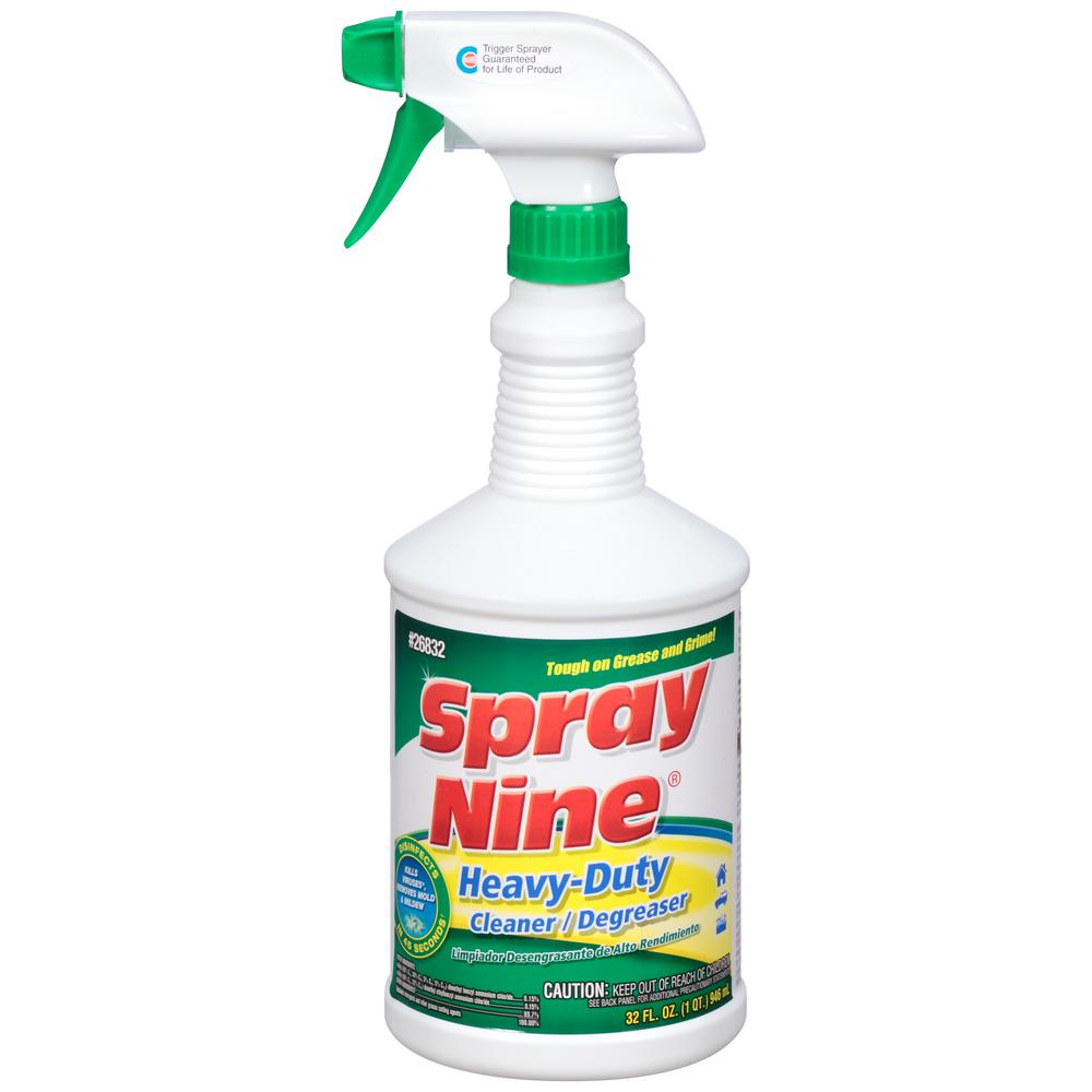 Spray Nine® Heavy Duty Cleaner, Degreaser, Disinfectant - 32 oz - 1 Case